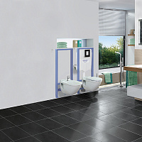 Grohe Skate Cosmopolitan Кнопка смыва для унитаза, 2 режима, стекло, цвет: черный 38845KS0