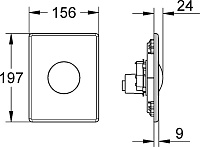 Grohe Skate Кнопка смыва для унитаза, пластик, цвет: альпин-белый 38573SH0