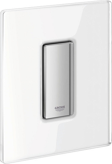 Grohe Skate Cosmopolitan Кнопка смыва для писсуара, стекло, цвет: белая луна 38846LS0