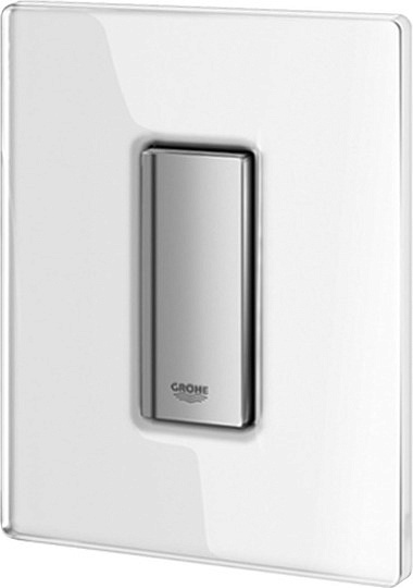 Grohe Skate Cosmopolitan Кнопка смыва для писсуара, стекло, цвет: белая луна 38846LS0