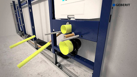 Geberit Duofix Инсталляция для унитаза 82h см со смывным бачком скрытого монтажа Omega 12 111.003.00.1