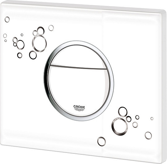 Grohe Nova Cosmopolitan Кнопка смыва для унитаза, 2 режима, пластик, цвет: белый 38847LI0