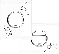 Grohe Nova Cosmopolitan Кнопка смыва для унитаза, 2 режима, пластик, цвет: белый 38847LI0