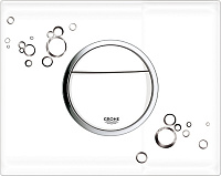 Grohe Nova Cosmopolitan Кнопка смыва для унитаза, 2 режима, пластик, цвет: белый 38847LI0