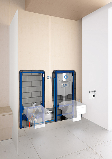 Grohe Nova Cosmopolitan Light Кнопка смыва для унитаза, 2 режима, пластик, цвет: хром 38809000