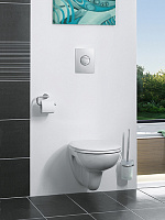Grohe Nova Cosmopolitan Кнопка смыва для унитаза, 2 режима, пластик, цвет: матовый хром 38765P00