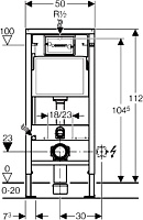 Geberit Duofix UP100 Система инсталляции для унитазов 458.103.00.1