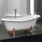 ArtCeram Hermitage Ванна акриловая отдельностоящая 170x80 см, цвет: glossy white/bronze HEW001 72