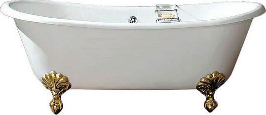 Чугунная ванна Devon&Devon Admiral ножки золото 2MRADMIRALOTDD