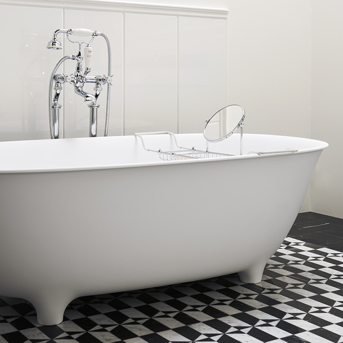 Devon&Devon Dove Ванна отдельностоящая на ножках, цвет белый DOVEFSG