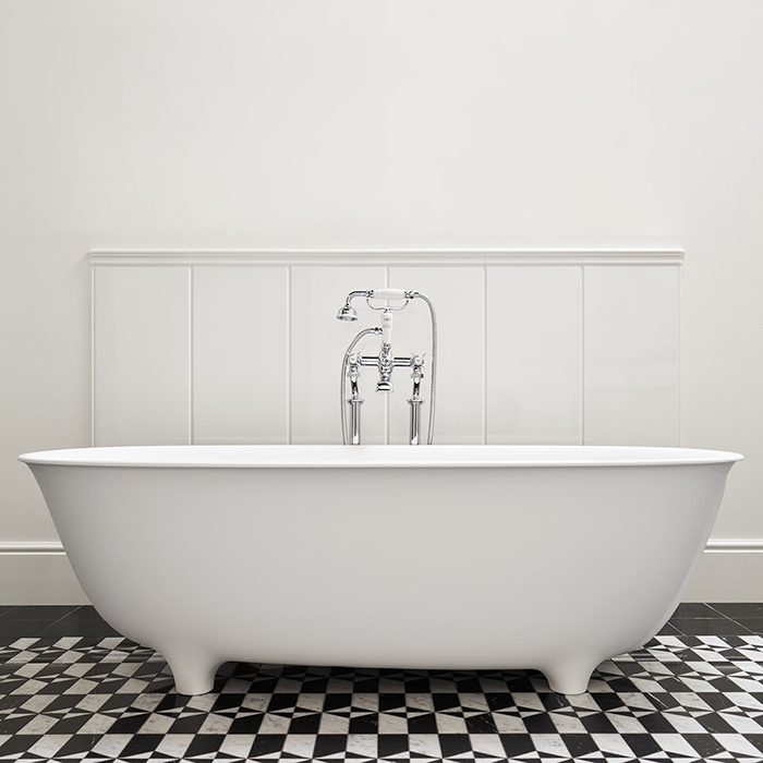 Devon&Devon Dove Ванна отдельностоящая на ножках, цвет белый DOVEFSG