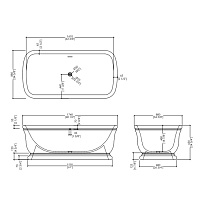 Devon&Devon Hollywood Ванна, цвет графитно-черный DEHOLMCGLO