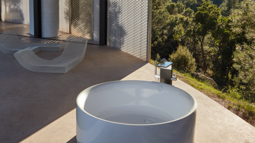 Bette Pond Ванна стальная встраиваемая d150x45h см, с шумоизоляцией, цвет: белый 6045-000