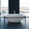 Duravit XViu Ванна отдельностоящая 160х80 см, цвет матовый черный 700444000B20000