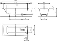 Kaldewei Ambiente Puro 653 Стальная ванна 256300010001
