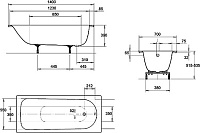 Стальная ванна Kaldewei Eurowa 309 119512030001
