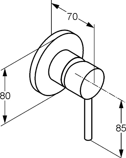 Kludi Bozz Смеситель для душа встраиваемый, внешняя часть, цвет: хром 389250576