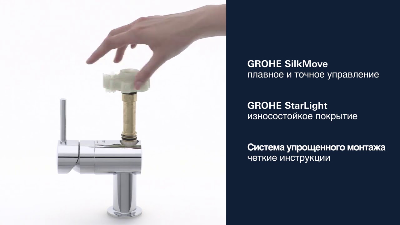 Grohe Minta Смеситель для кухни, с выдвижным изливом, цвет: хром 32168000