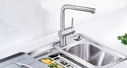 Grohe Minta Смеситель для кухни, с выдвижным изливом, цвет: хром 32168000