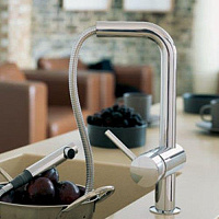 Grohe Minta Смеситель для кухни, с выдвижным изливом, цвет: хром 32168000