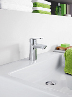 Grohe BauEdge Смеситель для раковины, с цепочкой, цвет: хром 23329000