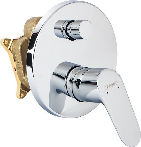 Hansgrohe Focus E2 Смеситель для ванны встраиваемый на 2 потребителя, внешняя часть, цвет: хром 31945000