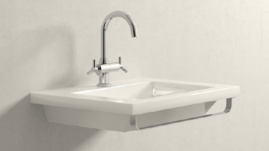 Grohe Atrio Смеситель для раковины вентильный, с д/к, длина излива 15,3 см, цвет: хром 21019000