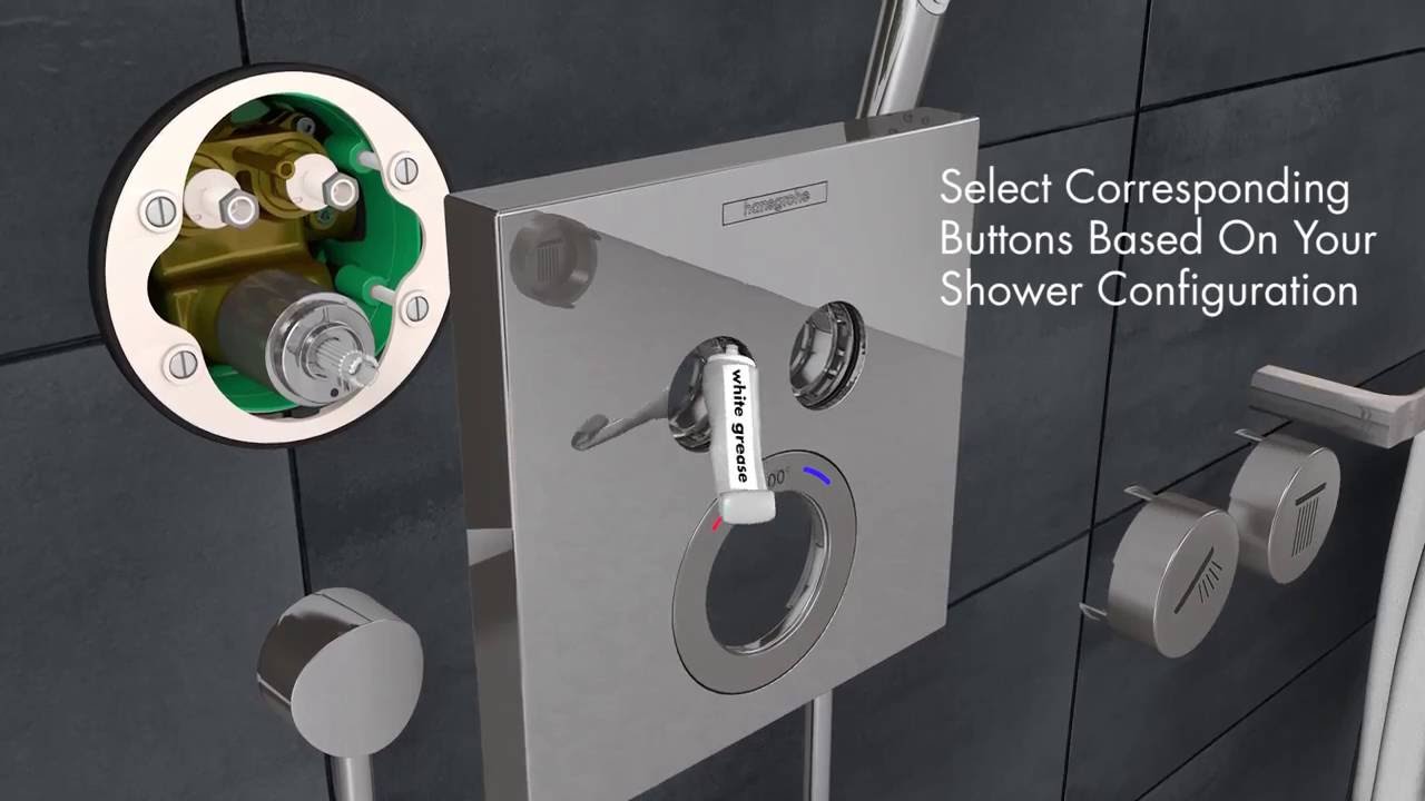 Hansgrohe ShowerSelect Термостат для душа встраиваемый на 2 потребителя, внешняя часть, цвет: хром 15763000
