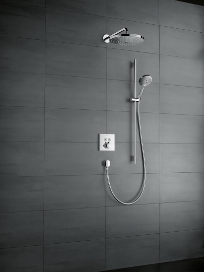 Hansgrohe ShowerSelect Термостат для душа встраиваемый на 2 потребителя, внешняя часть, цвет: хром 15763000