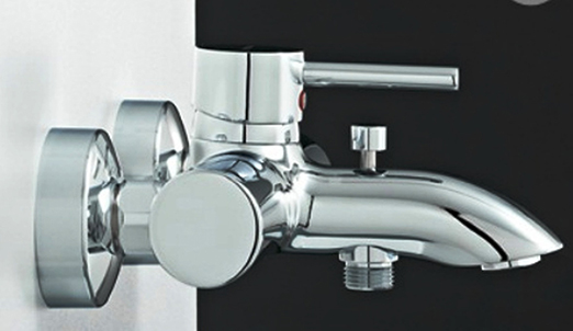 Kludi Bozz Смеситель для ванны и душа DN 15 настенный, цвет: хром 386910576