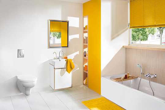 Grohe Costa S Смеситель для раковины вентиль., без донного клапана, длина излива 13,7 см, цвет: хром 21338001