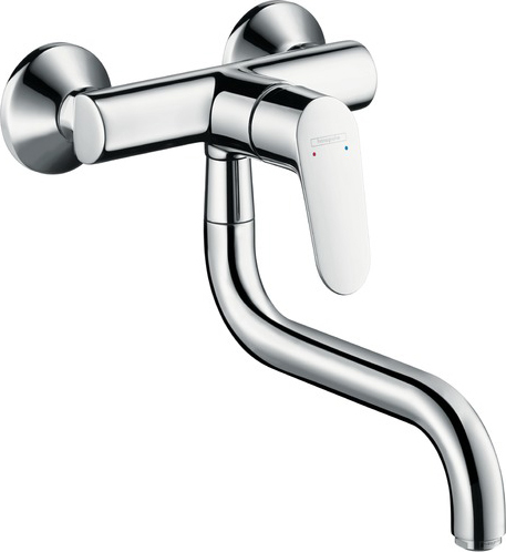 Hansgrohe Focus M41 Смеситель для кухонной мойки настенный однорычажный, цвет: хром 31825000