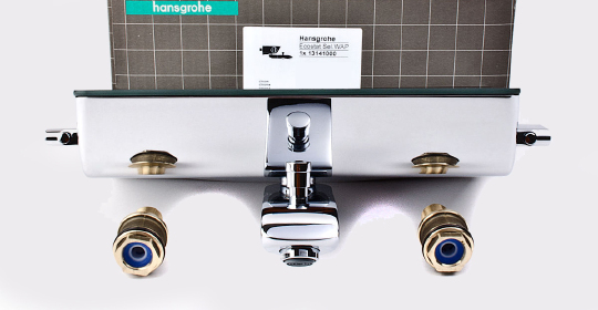 Hansgrohe Ecostat Select Термостат для ванны, излив 19,3 см, цвет: хром/белый 13141400