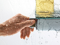 Hansgrohe Ecostat Select Термостат для ванны, излив 19,3 см, цвет: хром/белый 13141400