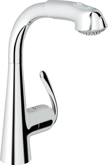 Grohe Zedra Смеситель для кухни, с вытяжным душем, цвет: хром 32553000