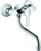 Kludi Logo Neo Смеситель для кухни рычажный, длина излива 16 см, цвет: хром 379240575