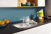 Grohe Eurostyle Cosmopolitan Смеситель для кухни, с запорным вентилем, цвет: хром 31153002