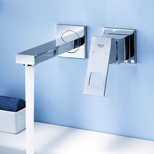 Grohe Eurocube Смеситель для раковины встраиваемый, длина излива 23,1 см, цвет: хром 23447000