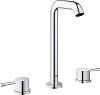 Grohe Essence New Смеситель для раковины высокий вентильный, с д/к, выс. излива 21,1 см, цвет: хром 20299001