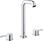 Grohe Essence New Смеситель для раковины высокий вентильный, с д/к, выс. излива 21,1 см, цвет: хром 20299001