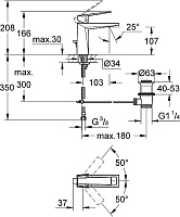 Grohe Allure Brilliant Смеситель для раковины, с д/к, длина излива 10,3 см, цвет: хром 23029000