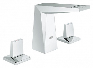 Grohe Allure Brilliant Смеситель для раковины вентильный, с д/к, длина излива 9,6 см, цвет: хром 20342000