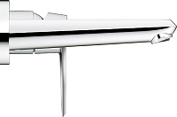 Grohe Eurodisc Cosmopolitan Смеситель для раковины встраиваемый, длина излива 17,1 см, цвет: хром 19573002