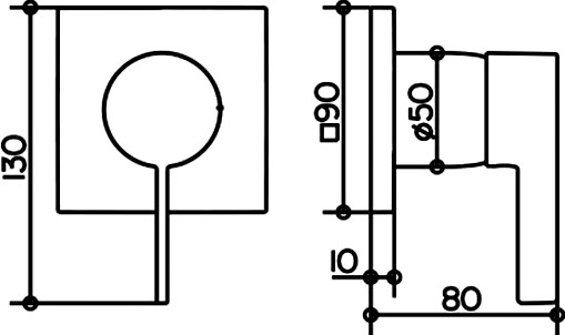 Keuco Ixmo Смеситель для душа цвет: хром 59551 019502