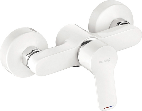 Kludi Pure&Easy Смеситель для душа DN 15 настенный, цвет: белый/хром 378419165