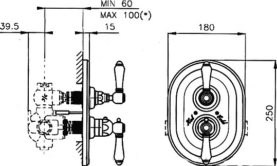 Термостат Nicolazzi Termostatico  для душа 4909BZ78