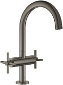 Grohe Atrio New Смеситель для раковины, выс., с д/к, выс. изл. 20,2 см, цвет: темный графит, матовый 21019AL3