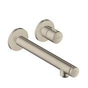 Axor Uno Смеситель для раковины встраиваемый внешняя часть, с дон. клап., цвет: шлифованный никель 45113820