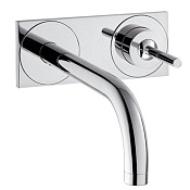 Axor Uno Смеситель для раковины встраиваемый, внешняя часть, с донным клапаном, цвет: хром 38112000