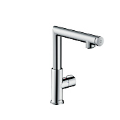 Axor Uno Смеситель для раковины вентильный высокий с донным клапаном на 1 отверстие, цвет: хром 45016000